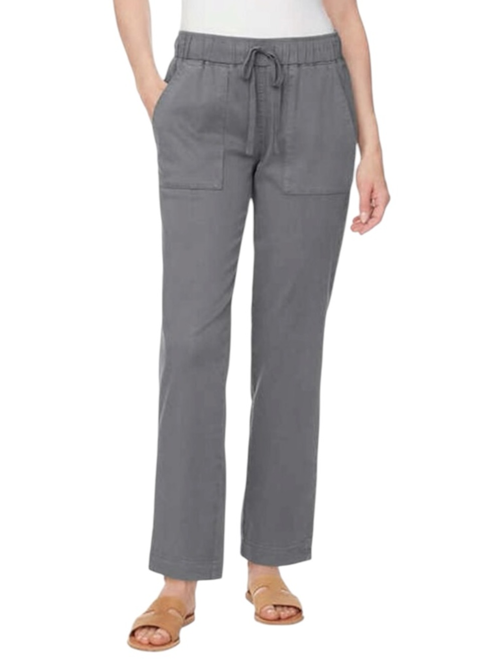 Buffalo Soft Tencel Pull On Pant Women’s Large Grey Green